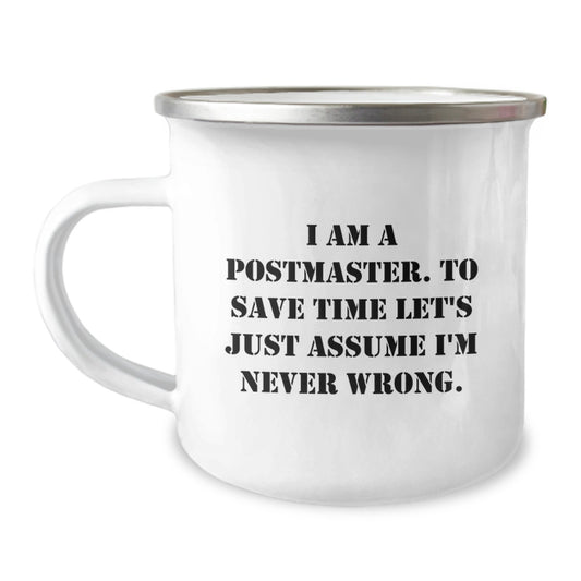 Postmaster Camping Mug Gift for Him - A Humorous Keepsake Present - Image 1