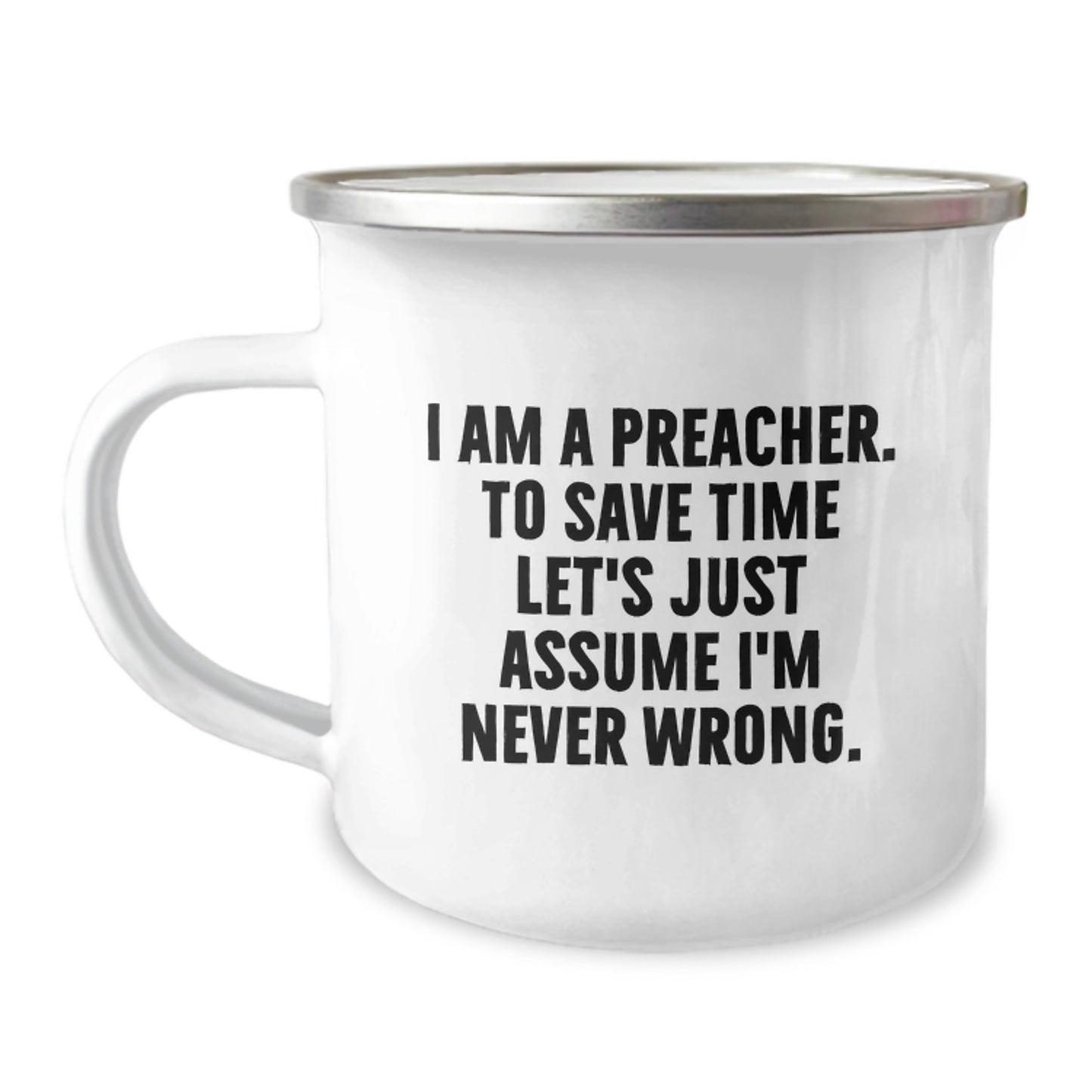Preacher Keepsake Camping Mug for Him Birthday Gift - Image 1