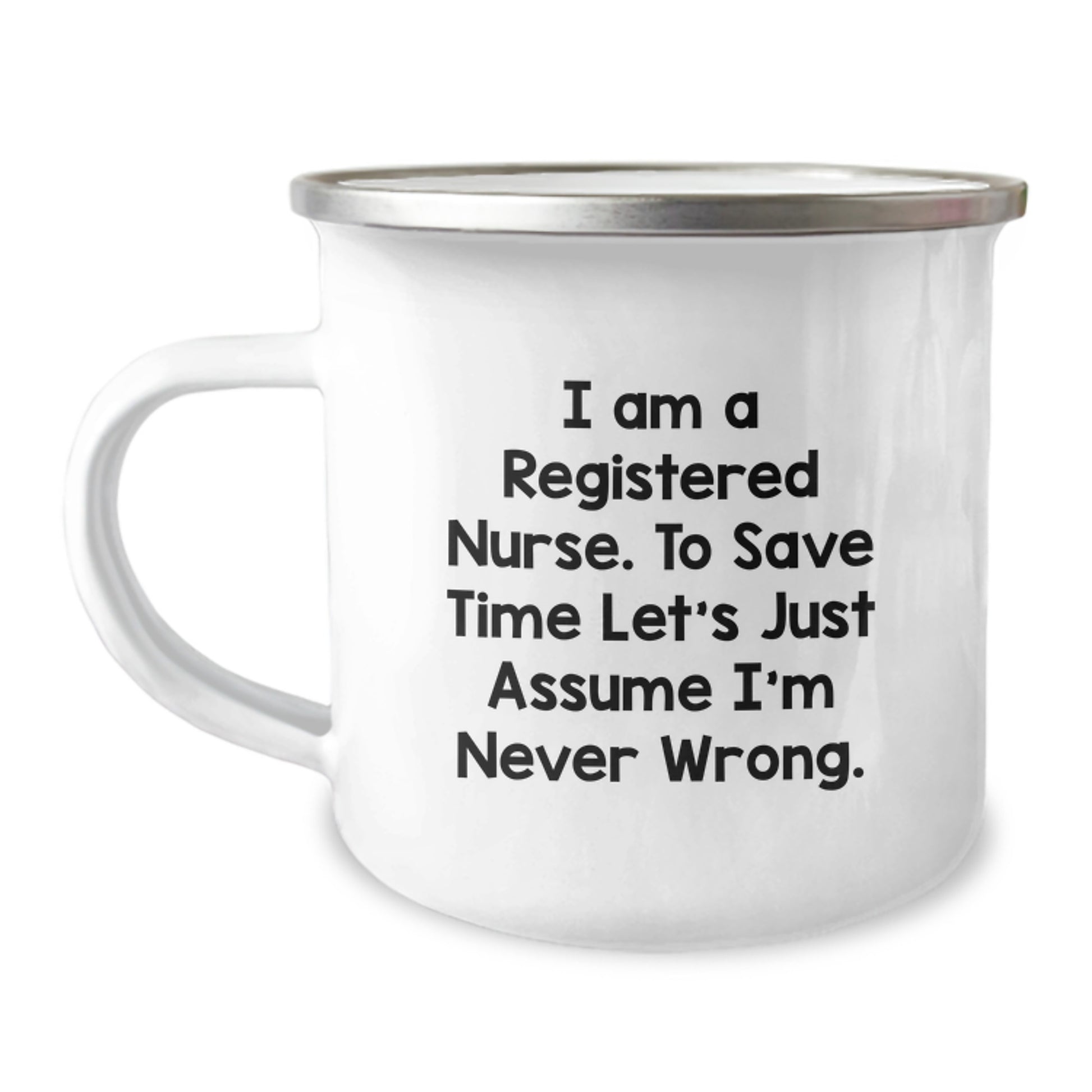 Registered Nurse Camping Mug Keepsake Birthday Surprise Gift for Him - Image 1
