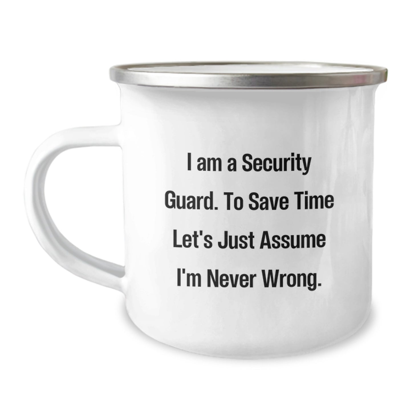 Security Guard Premium Keepsake Camping Mug for Him Birthday Gift - Image 1