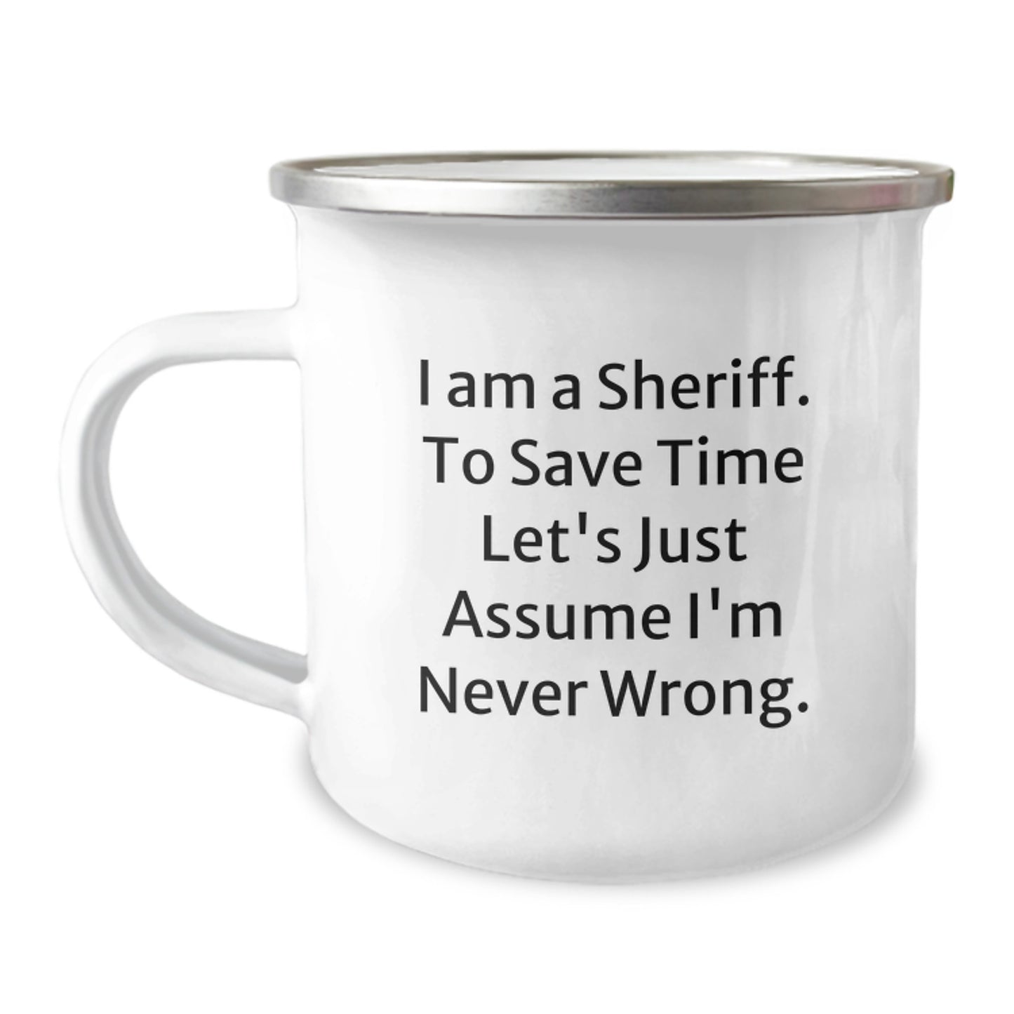 Funny Sheriff Camping Mug Gifts for Sheriff Men Graduation Unique - Image 1