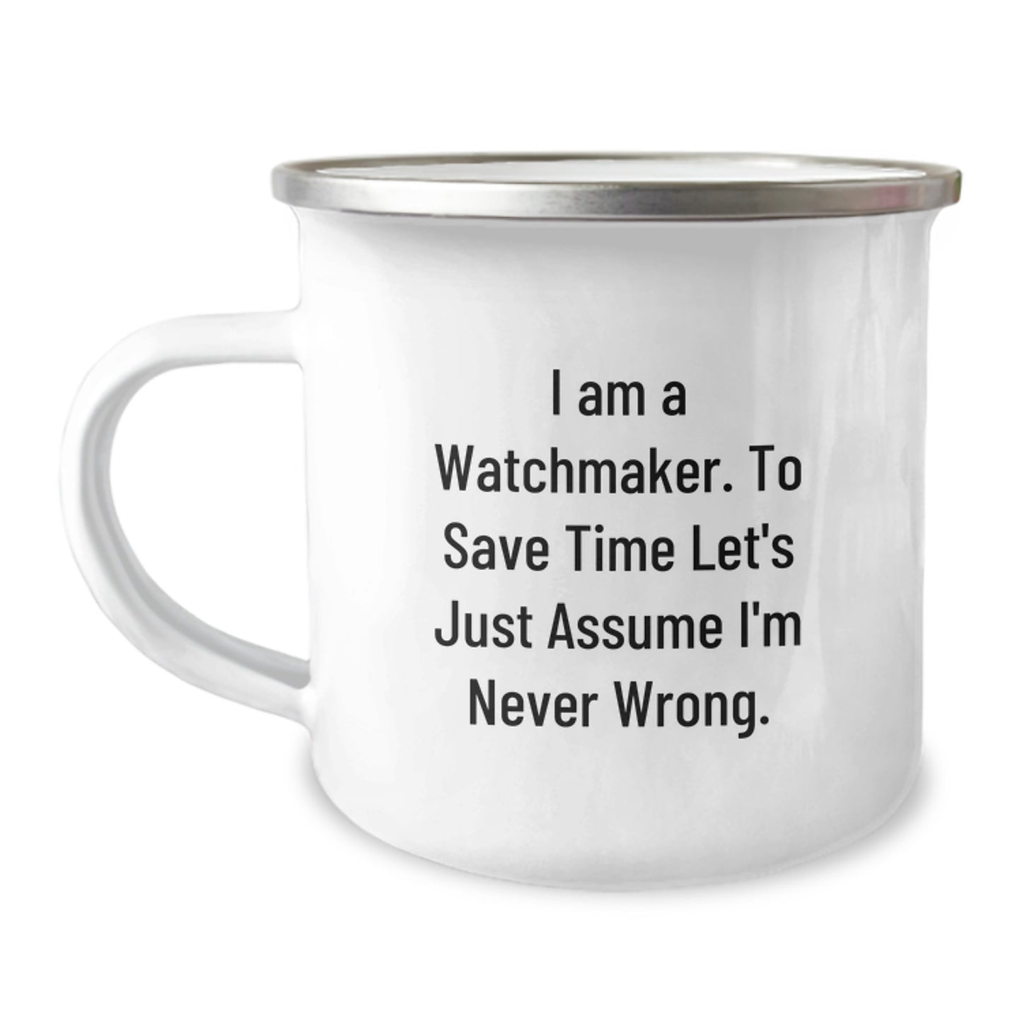 Watchmaker Keepsake Camping Mug for Him Birthday Premium Surprise Gift - Image 1