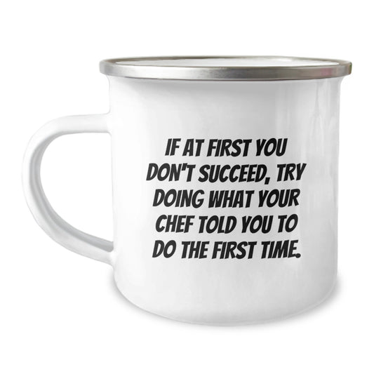 Chef Camping Mug Keepsake Birthday Gift for Him Culinary Champion - Image 1