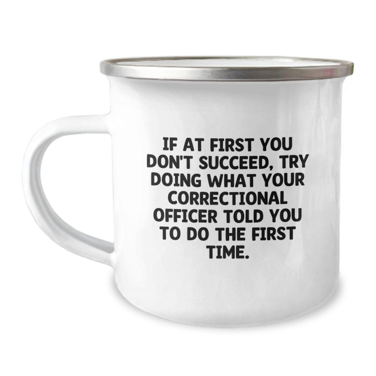 Correctional Officer Gift for Him - Inspiring Keepsake Camping Mug - Image 1