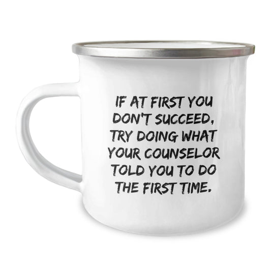 Counselor Camping Mug Keepsake Birthday Gift for Him Inspirational - Image 1