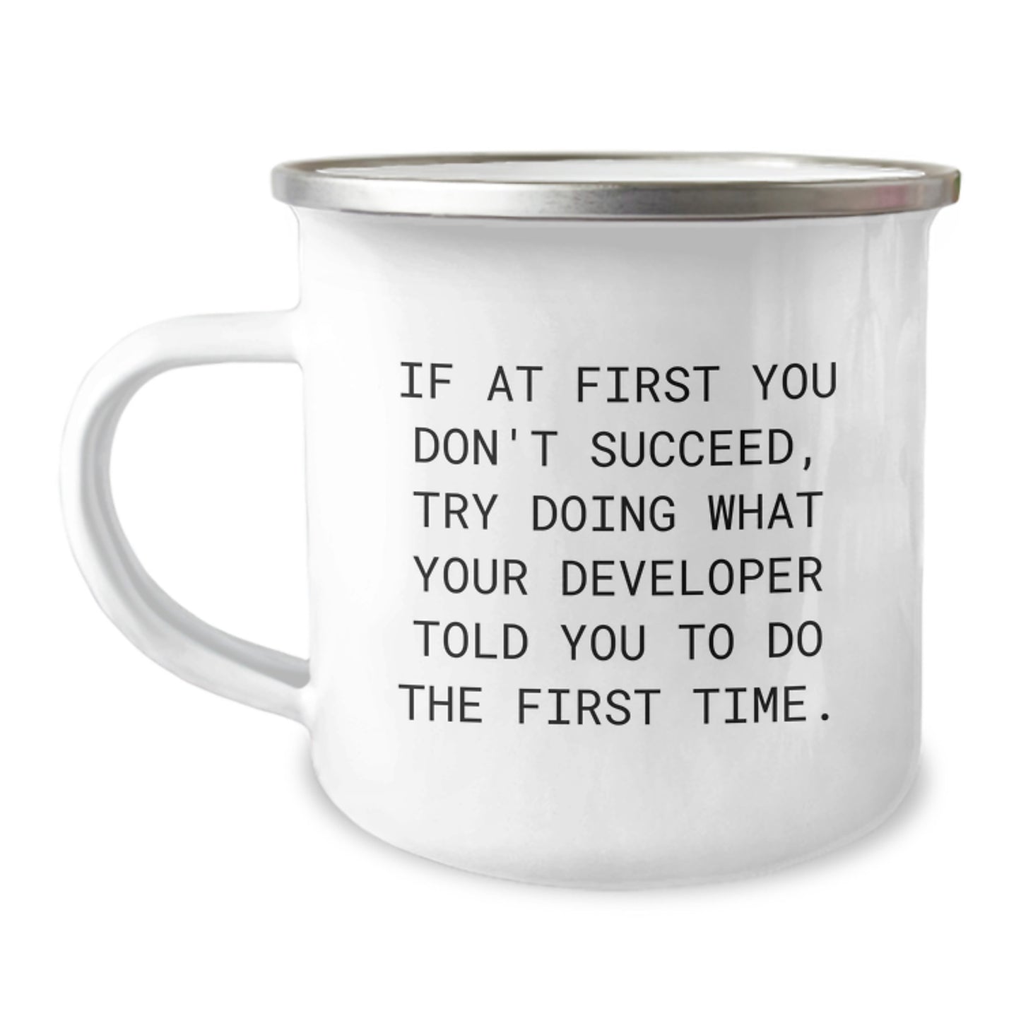 Funny Developer Gifts from Friends - Developer Camping Mug for Men Graduation Unique Present - Image 1