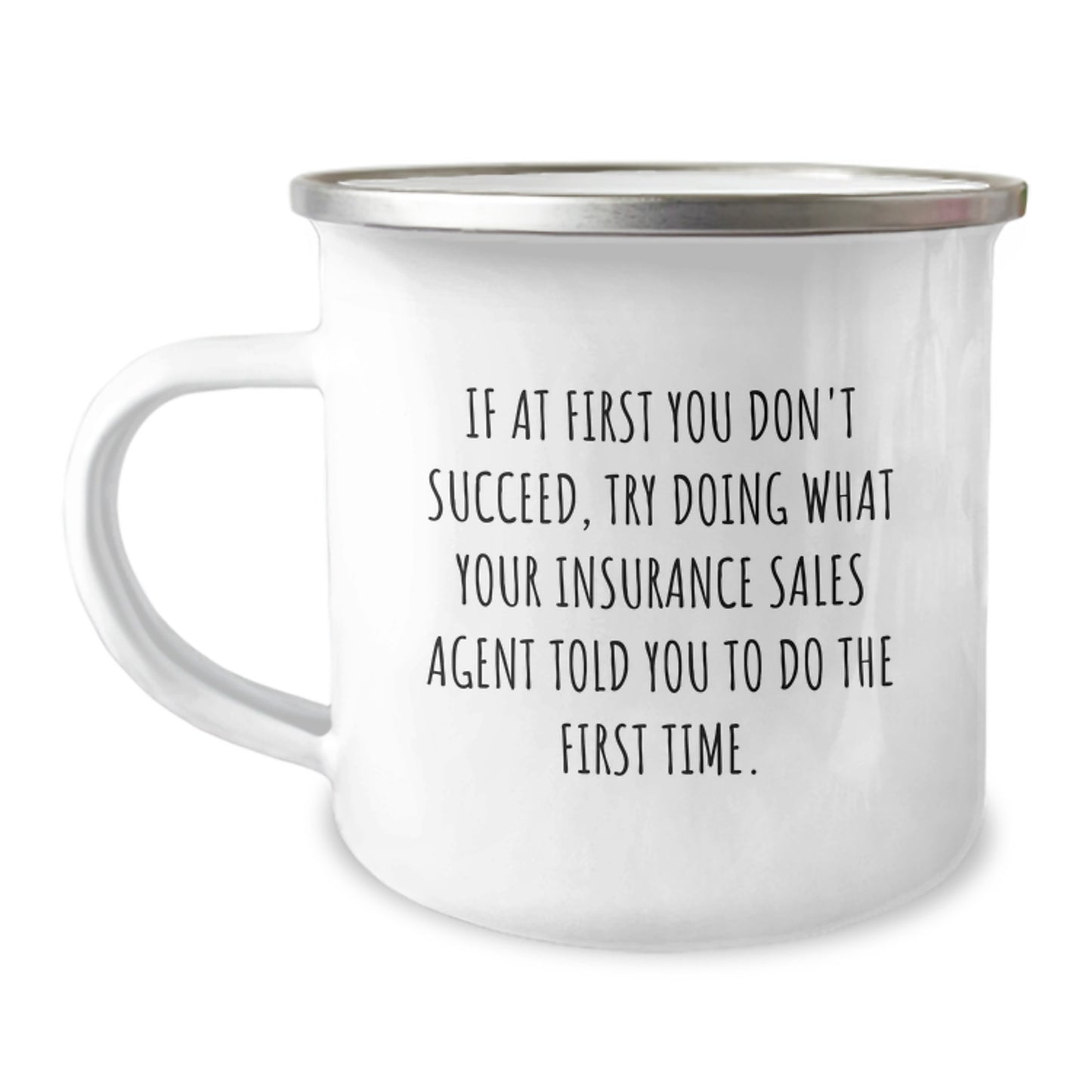 Insurance Sales Agent Keepsake Camping Mug for Him Birthday Gift - Image 1