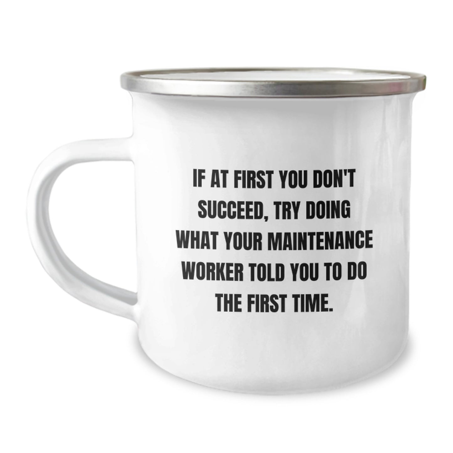 Birthday Gift Camping Mug for Her Present - Maintenance Worker Humor - Image 1