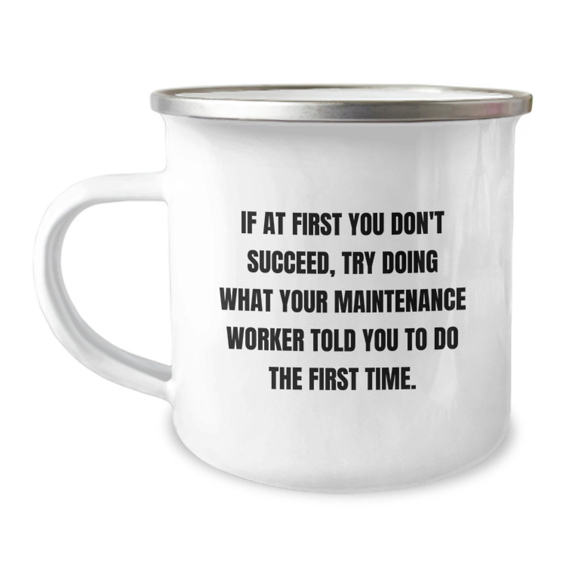 Birthday Gift Camping Mug for Her Present - Maintenance Worker Humor - Image 1