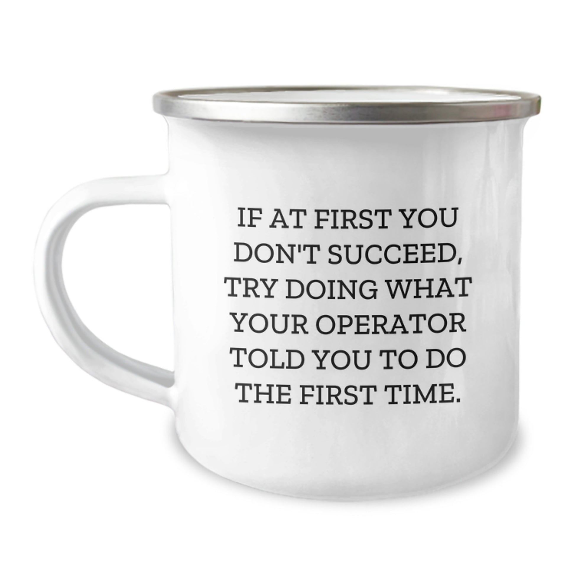 Operator Keepsake Camping Mug for Him Birthday Gift 12oz Stainless - Image 1