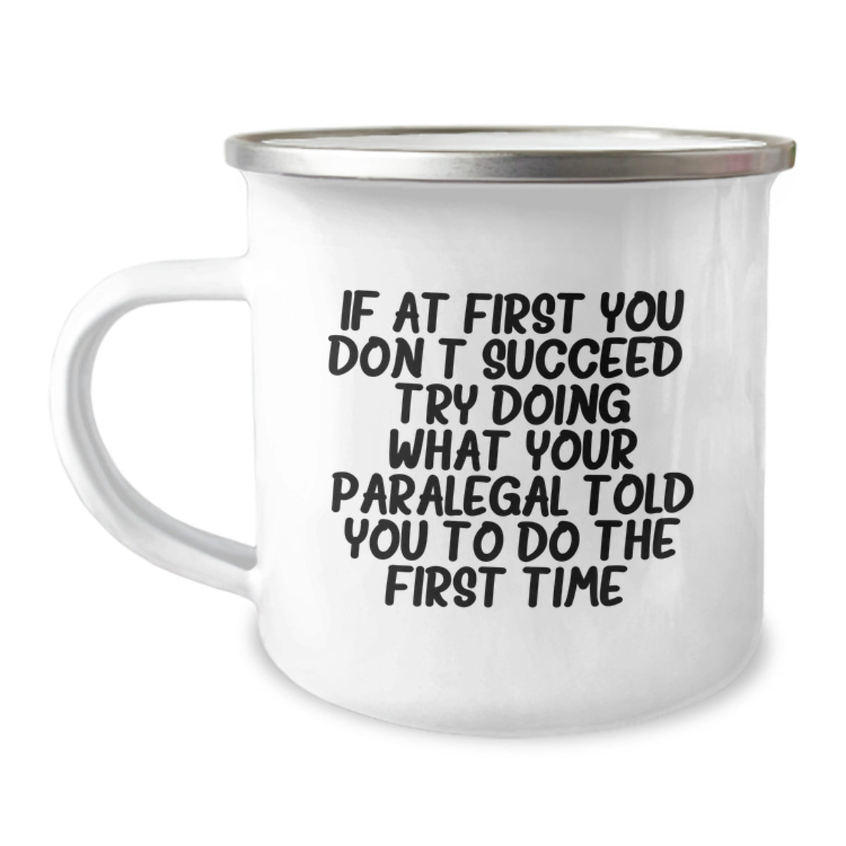 Paralegal Christmas Gift for Him - Encouraging Keepsake Camping Mug - Image 1