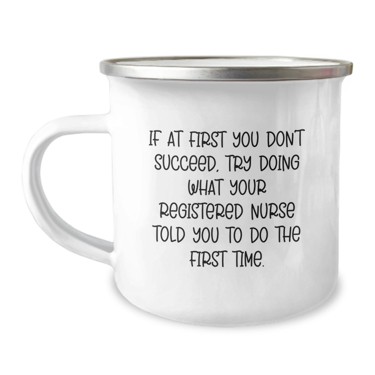 Registered Nurse Keepsake Camping Mug for Him Birthday Surprise Gift - Image 1