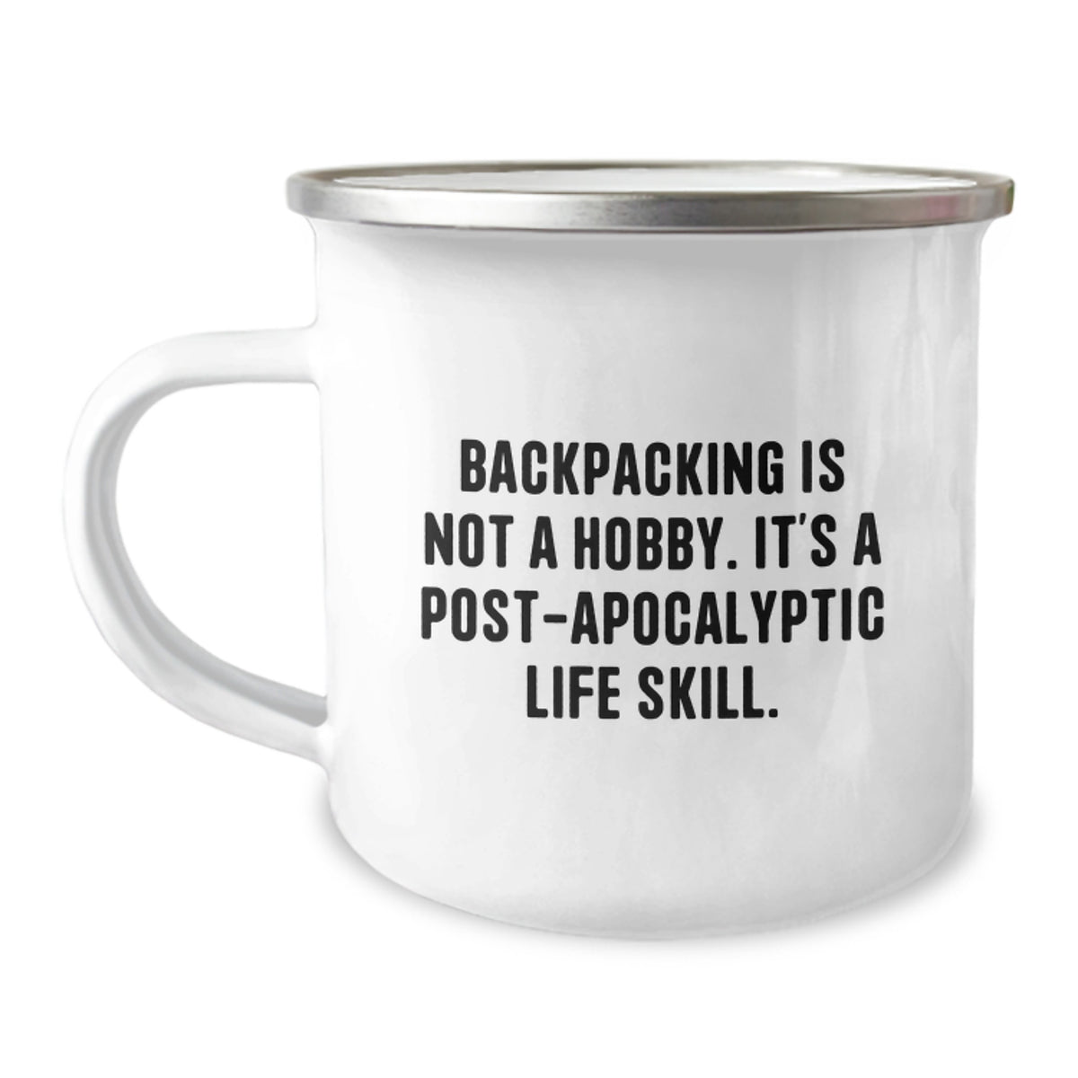 Backpacking Keepsake Camping Mug for Him Adventure Birthday Gift - Image 1