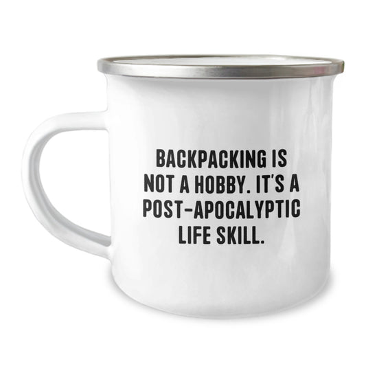 Backpacking Keepsake Camping Mug for Him Adventure Birthday Gift - Image 1