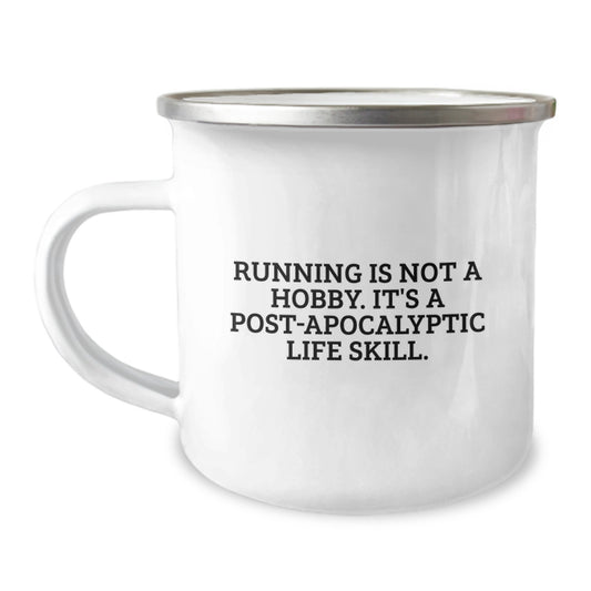 Running Keepsake Camping Mug for Him Birthday Gift – Durable Stainless - Image 1