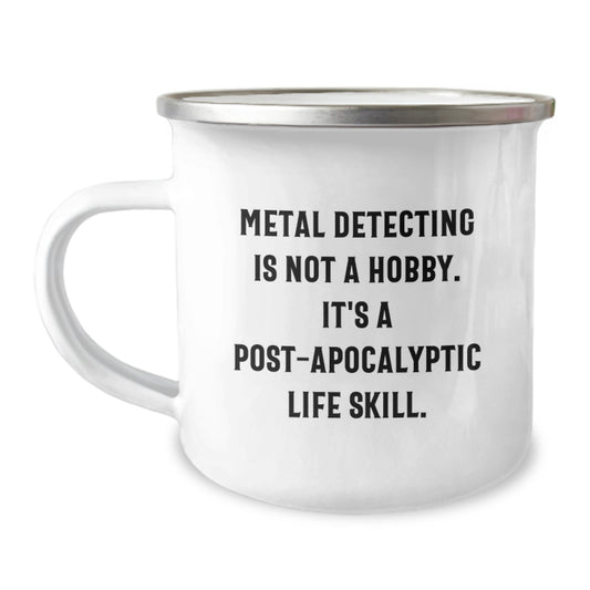 Metal Detecting Keepsake Camping Adventure Mug for Him Birthday Gift - Image 1