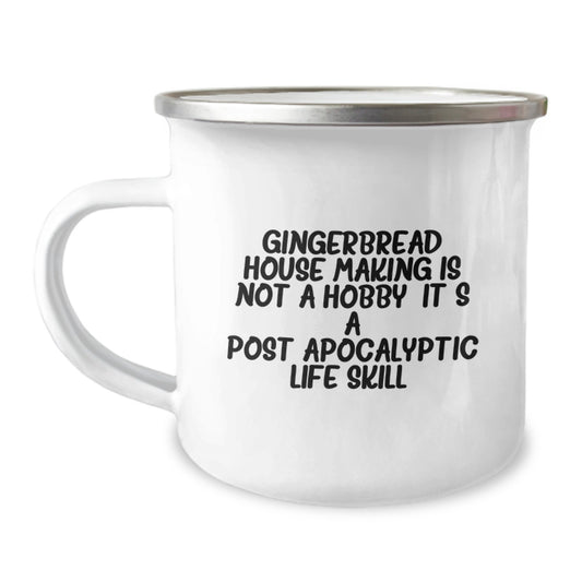Birthday Gift Gingerbread House Making Camping Mug for Her Present - Image 1