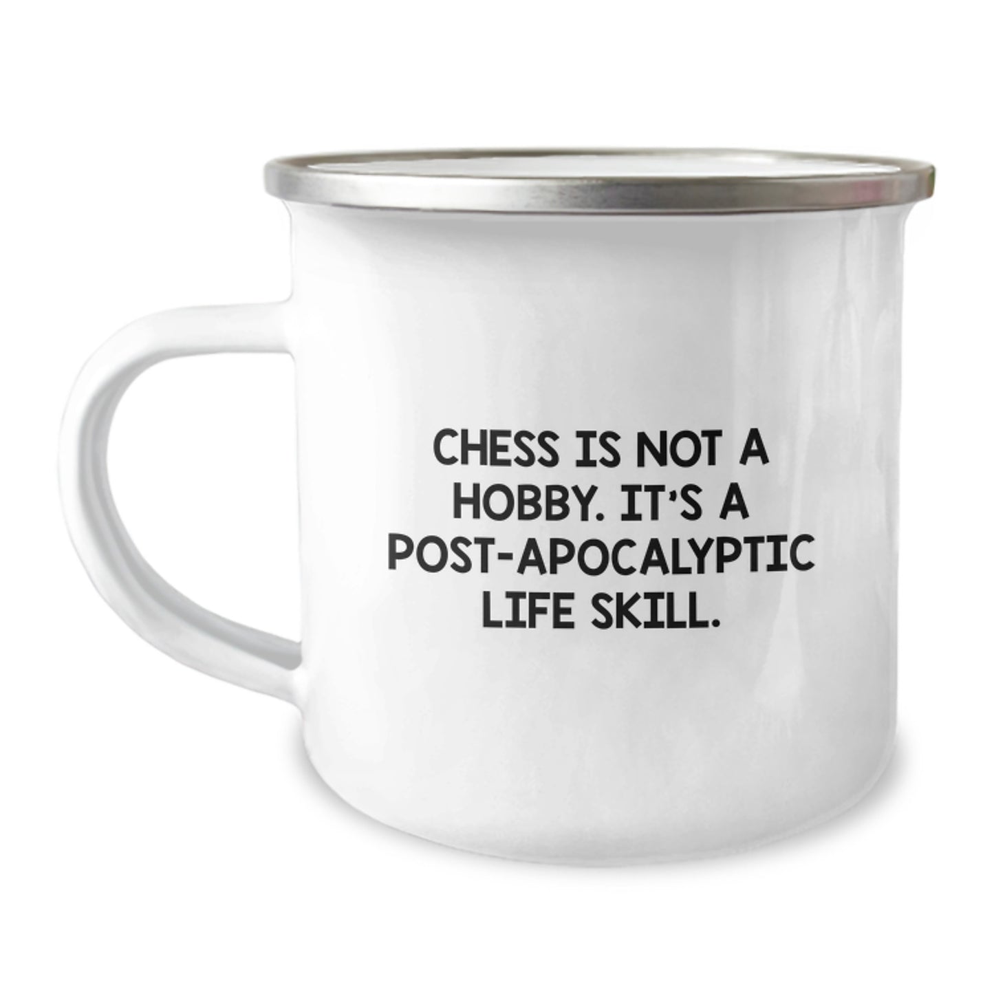 Chess Keepsake Camping Mug for Him Birthday Gift Epic Strategy Adventure - Image 1