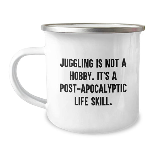 Juggling Keepsake Camping Mug for Him Birthday Gift Adventure Durable - Image 1