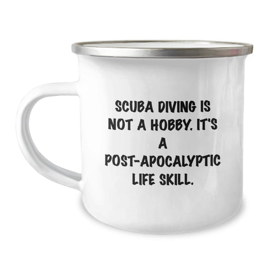Scuba Diving Keepsake Camping Mug for Him Birthday Gift Stainless - Image 1