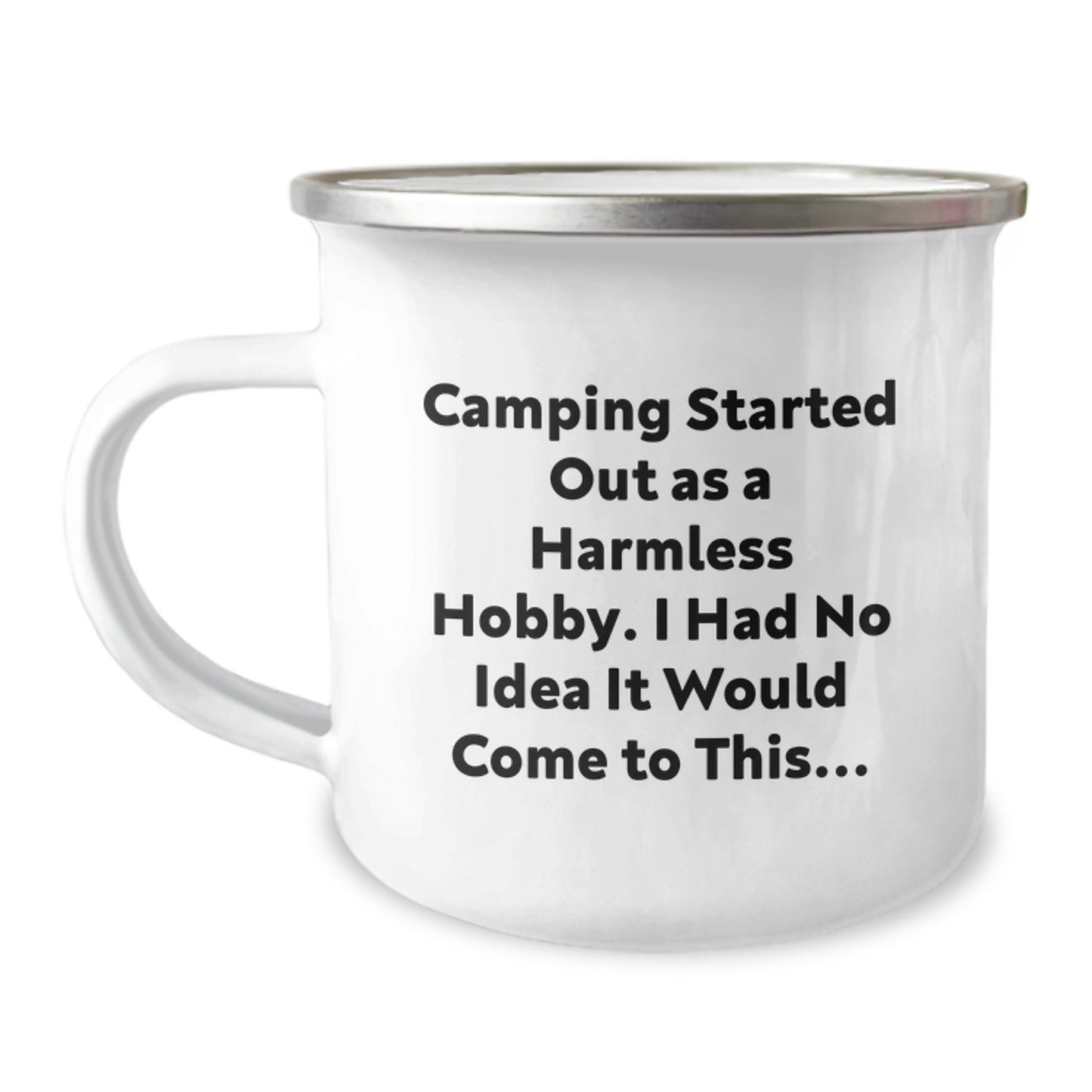 Birthday Gift for Her Camping Mug – Stainless Steel Enamel Present - Image 1