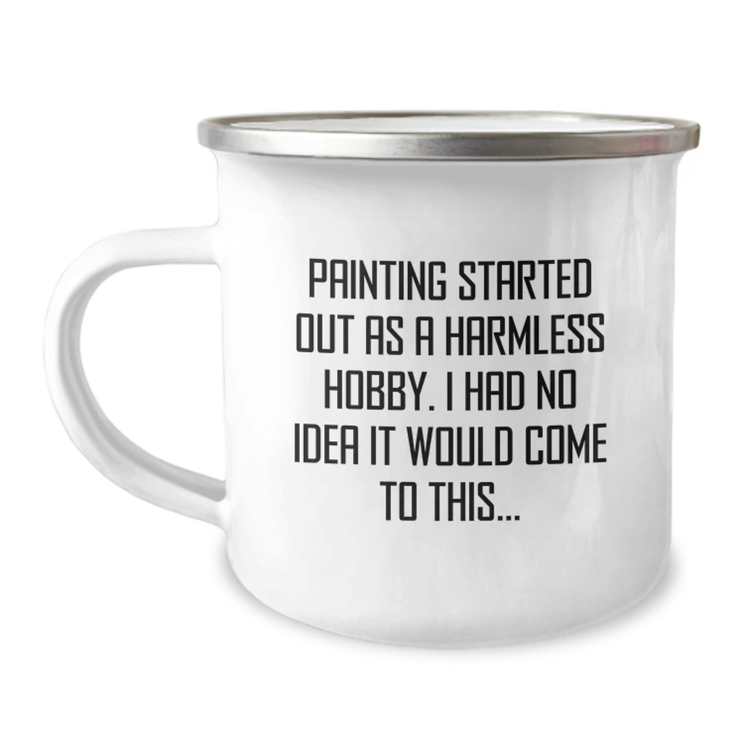 For Him Keepsake Birthday Gift Camping Mug 12oz Stainless Painting Quote - Image 1