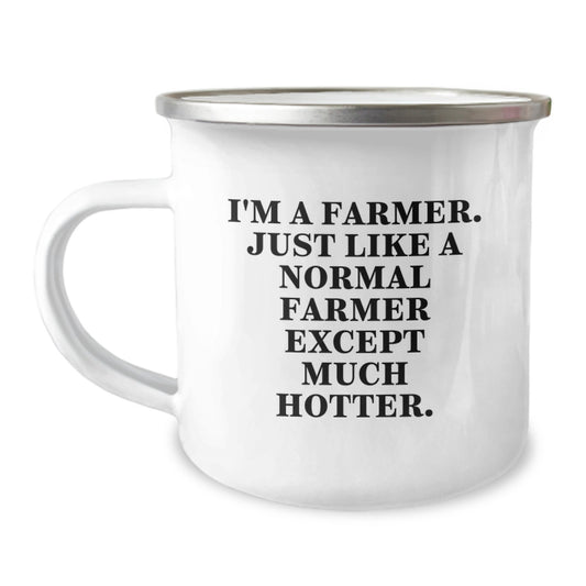 Farmer Gifts from Friends, Funny Camping Mug for Farmers on Valentine's, Unique Gifts for Him - Image 1