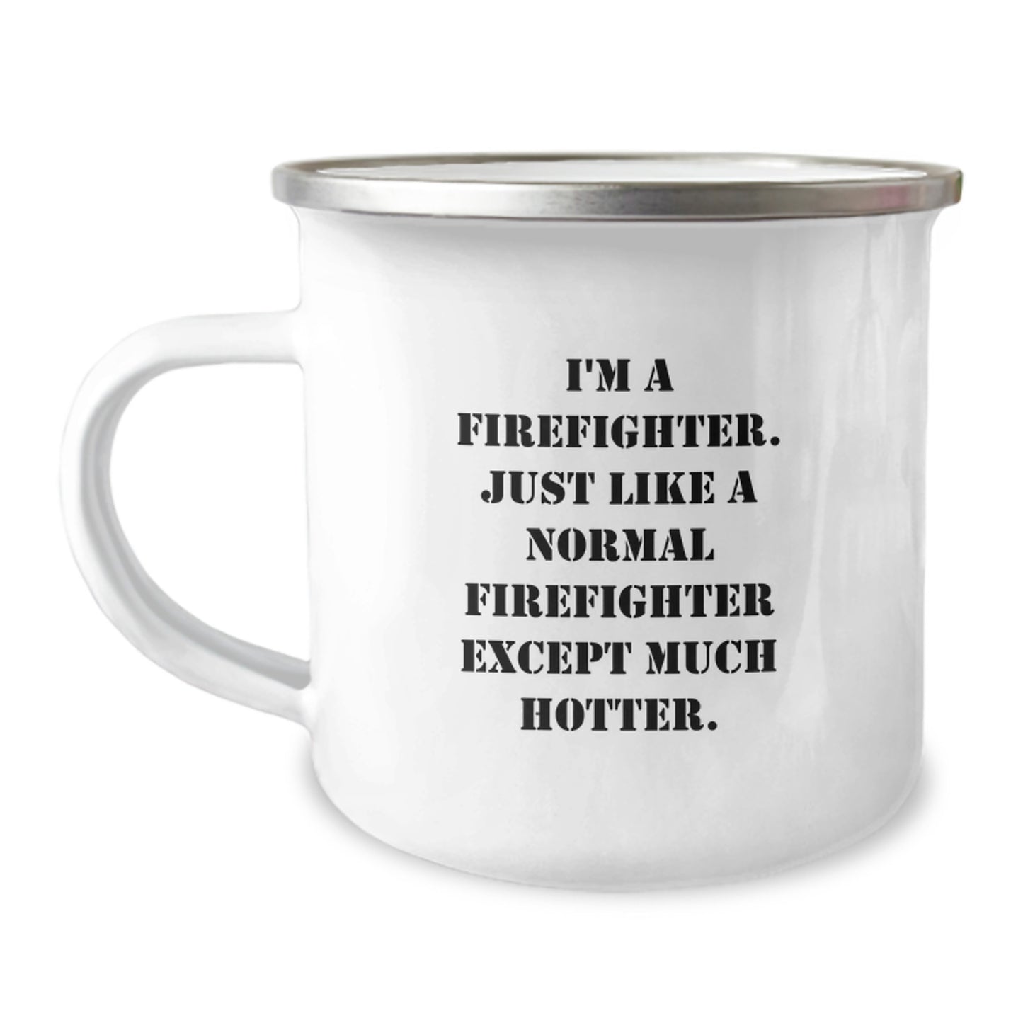 Funny Firefighter Gifts from Men for Firefighter Dad on Father's Day Camping Mug - Image 1