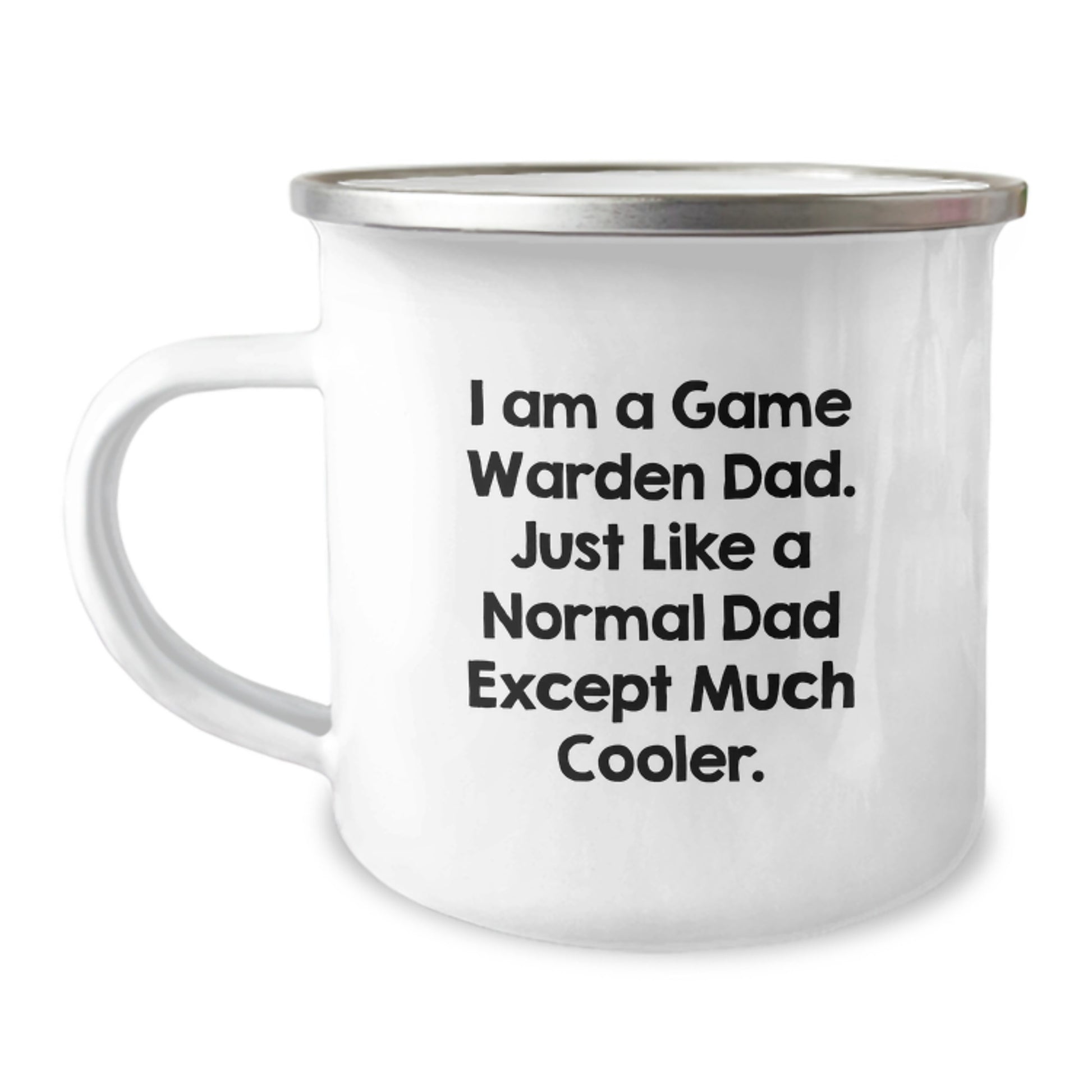Birthday Gift for Her Game Warden Camping Mug Present with Enamel Finish - Image 1