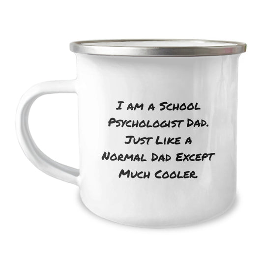School Psychologist Camping Mug Idea for Coworkers Birthday Gift - Image 1