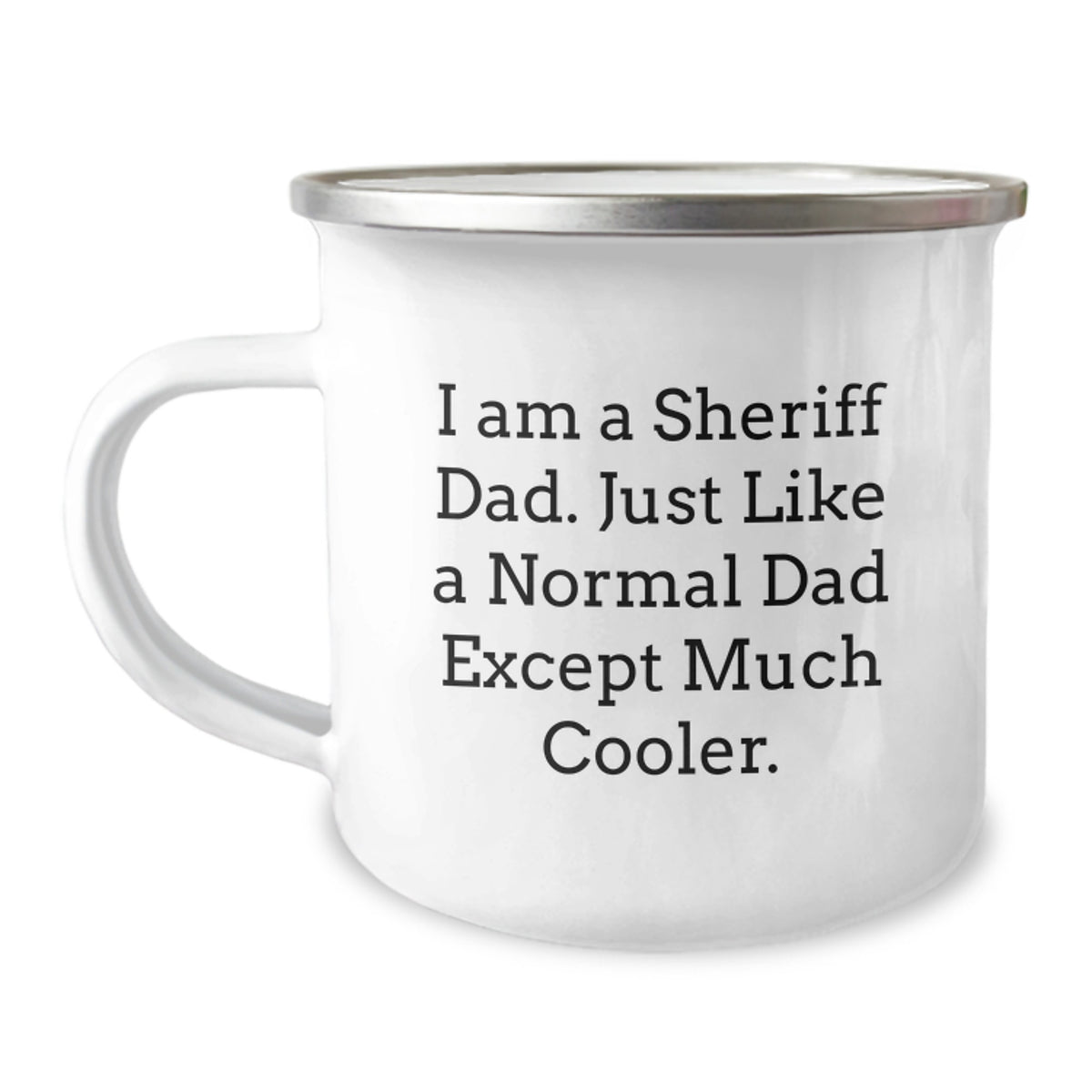 Sheriff Dad Keepsake Camping Mug for Him Birthday Gift - Image 1