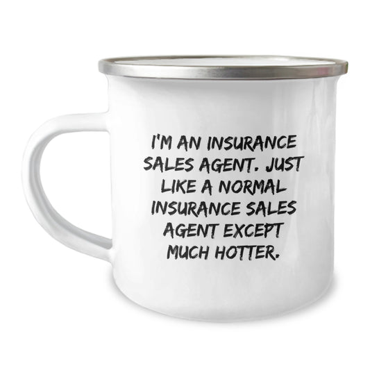 Funny Insurance Sales Agent Gifts from Friends to Insurance Sales Agent for Christmas Unique Mugs for Camping - Image 1