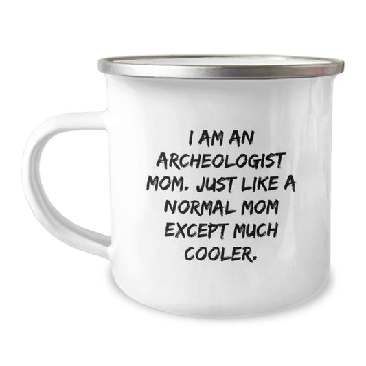 Birthday Gift for Her Archeologist Mom Camping Mug Premium Present - Image 1