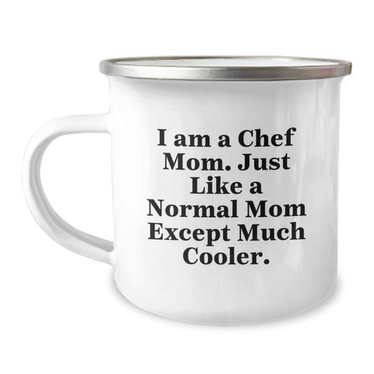 Chef Keepsake Camping Mug for Him Birthday Gift – I Am A Chef Mom - Image 1