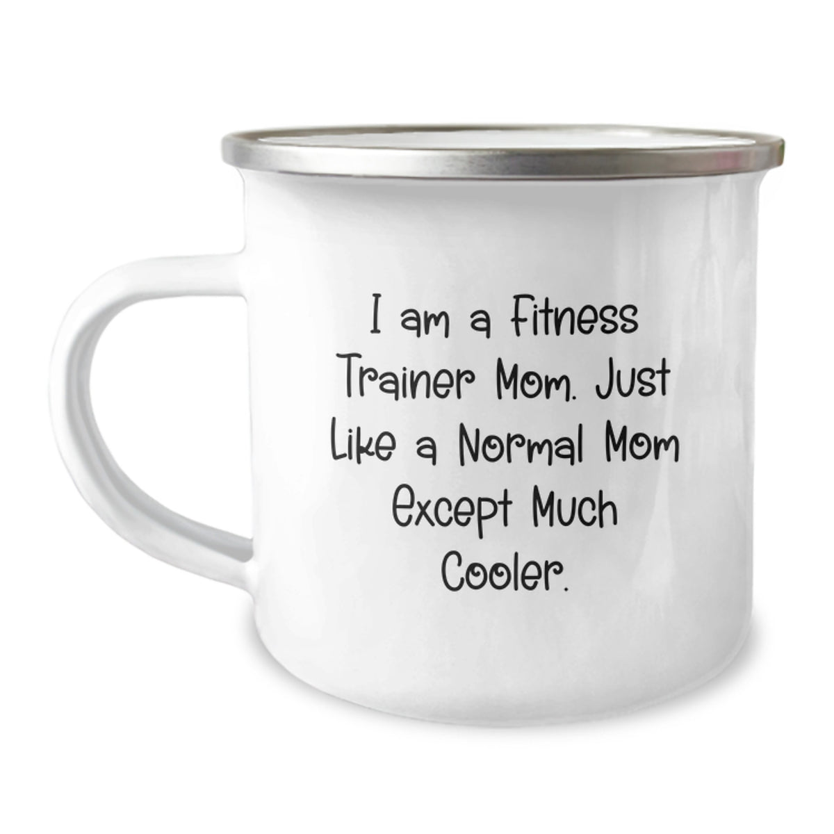 Fitness Trainer Gift for Him - A Cool Mom Keepsake Camping Mug - Image 1