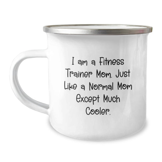 Fitness Trainer Gift for Him - A Cool Mom Keepsake Camping Mug - Image 1