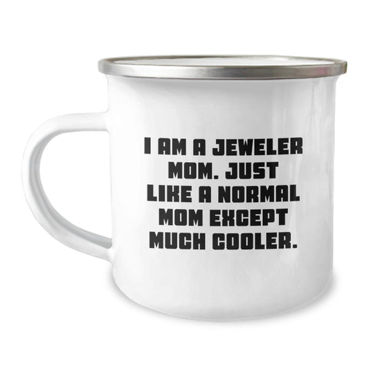 Jeweler Keepsake Camping Mug Birthday Gift for Him With Enamel Finish - Image 1