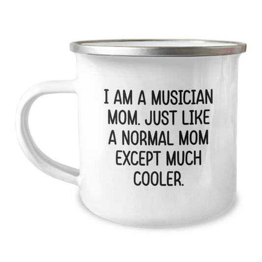 Cool Musician Mom Camping Mug – Birthday Gift for Friends – Novelty - Image 1