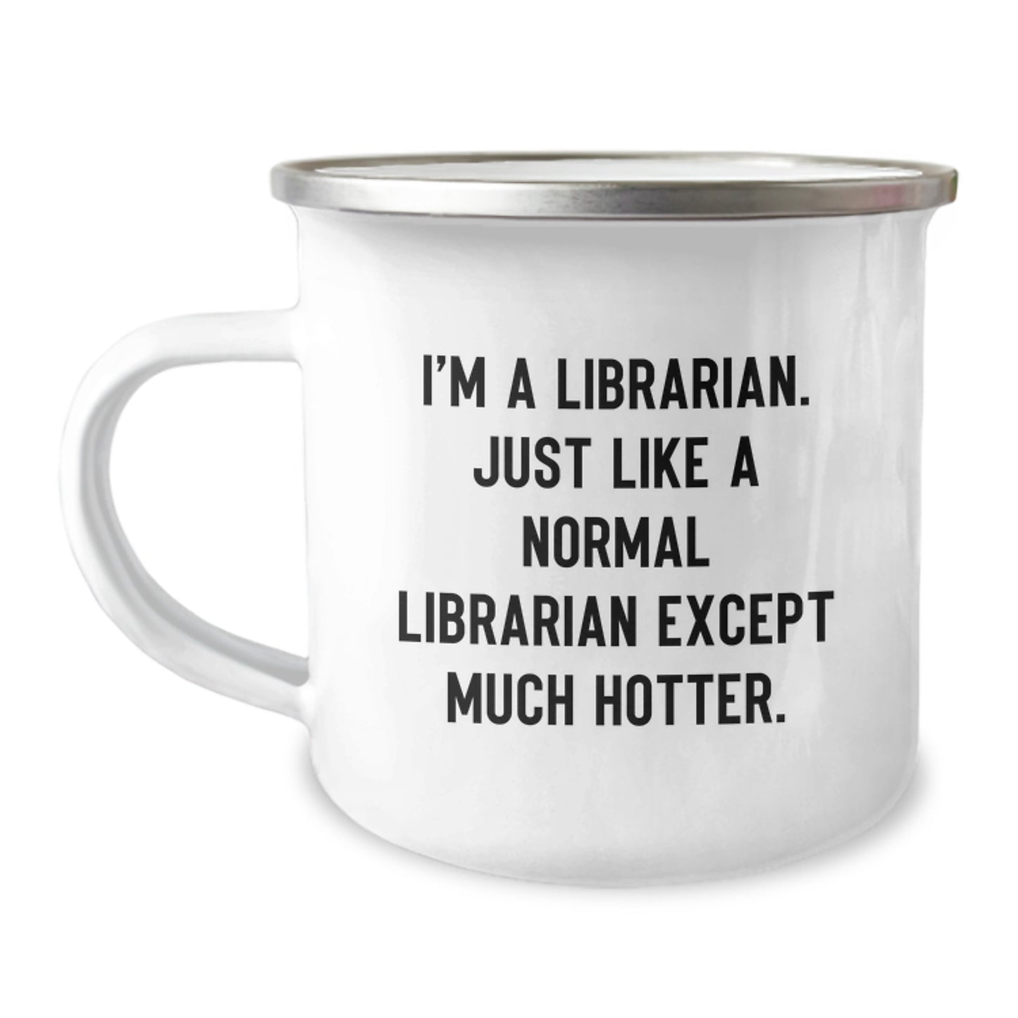 Librarian Gifts from Men - Funny Hot Librarian Camping Mug for Wife Mother's Day Unique Gifts - Image 1