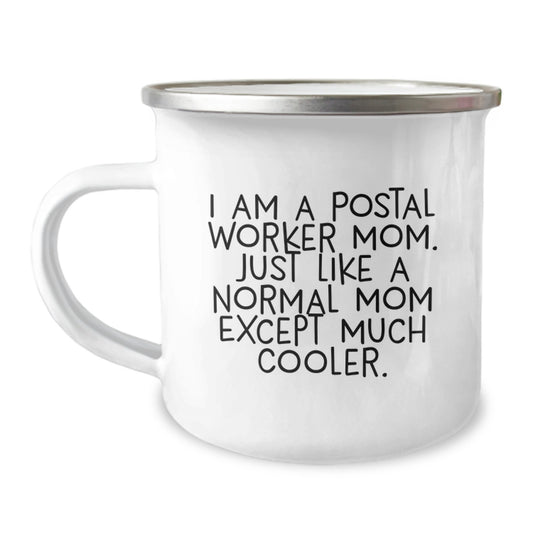Postal Worker Keepsake Camping Mug for Him Cool Bright Christmas Gift - Image 1