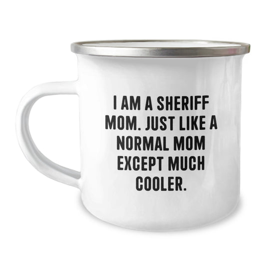 Sheriff Mom Camping Mug Gift - A Cool Keepsake for Her - Image 1