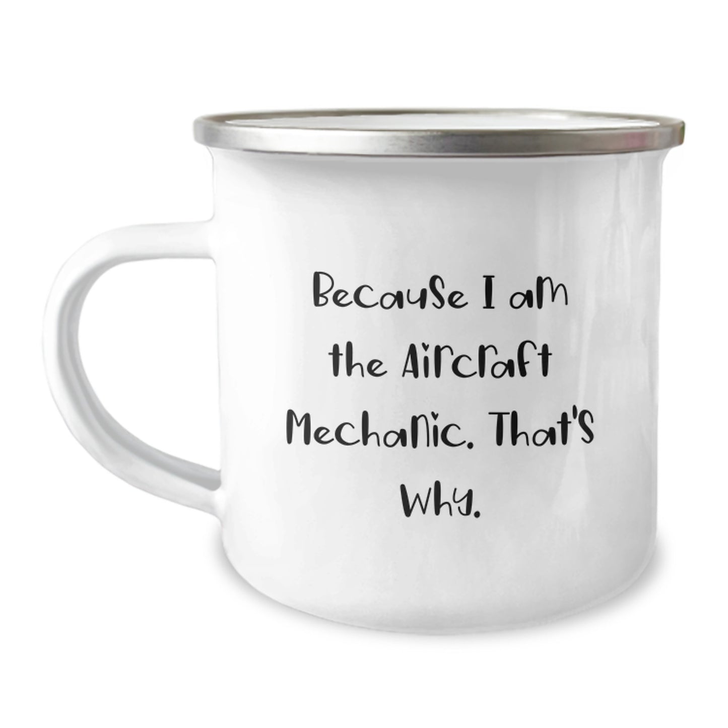 Birthday Gift for Her Aircraft Mechanic Camping Mug Present - Image 1