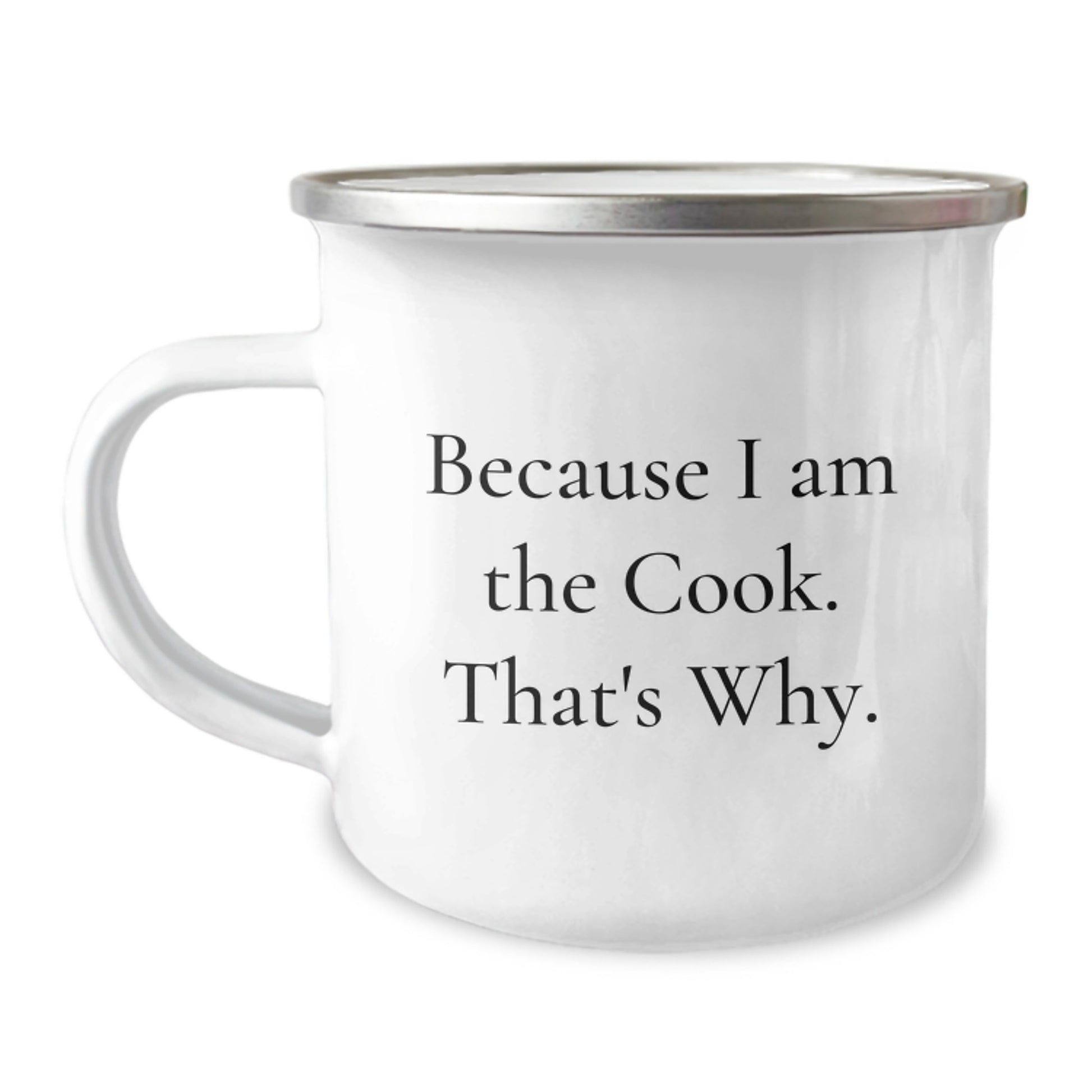 Cook Keepsake Camping Mug for Him Birthday Gift 12oz Stainless Steel - Image 1