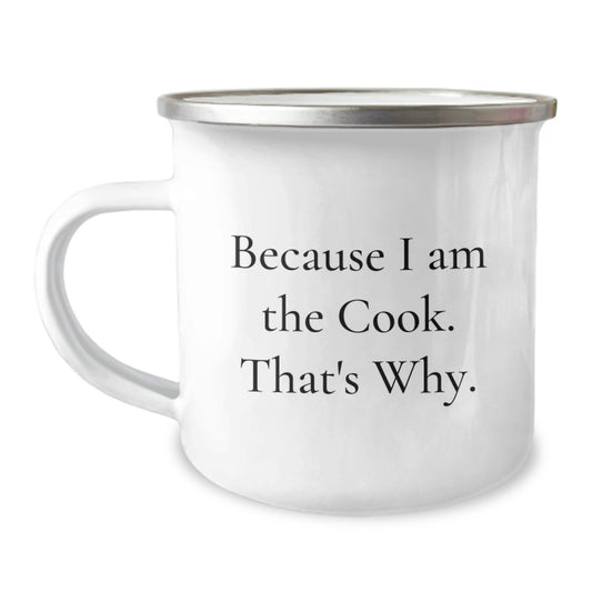 Cook Keepsake Camping Mug for Him Birthday Gift 12oz Stainless Steel - Image 1