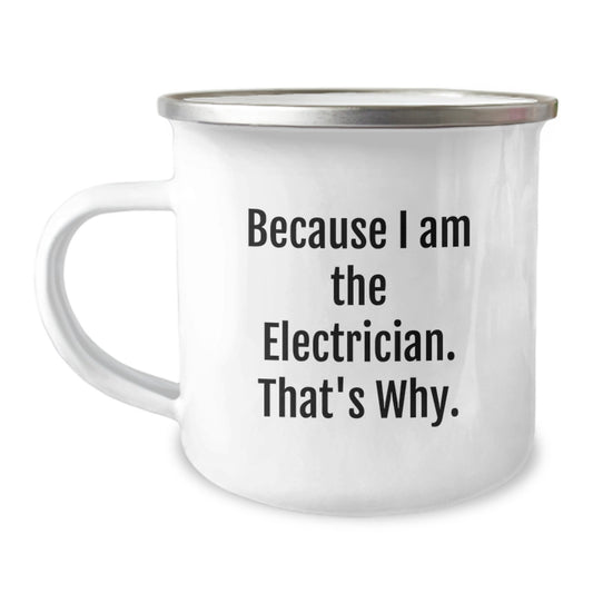 Birthday Gift Electrician Camping Mug for Her Present - Image 1