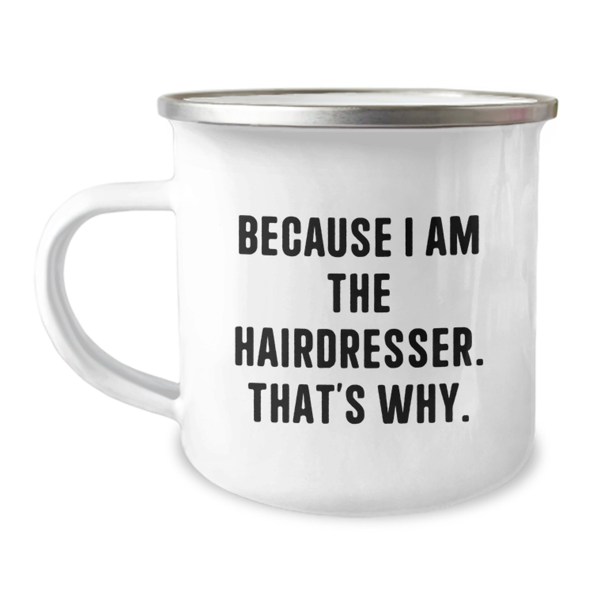 Birthday Gift Hairdresser Camping Mug for Her Present - Image 1