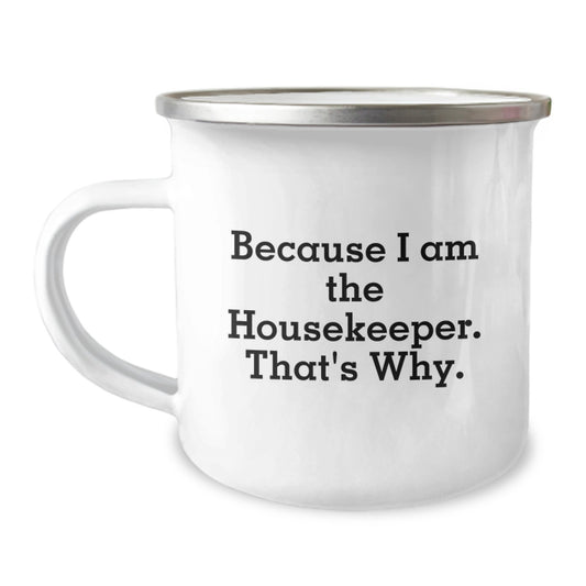 Housekeeper Keepsake Camping Mug for Him Birthday Gift Premium - Image 1