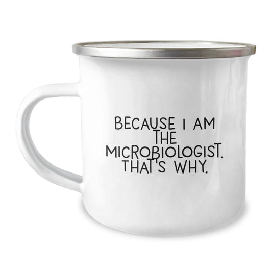 Christmas Gift for Her - Microbiologist Camping Mug, A Witty Present - Image 1