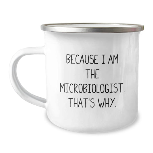 Microbiologist Novelty Camping Mug Christmas Gift for Friends - Image 1