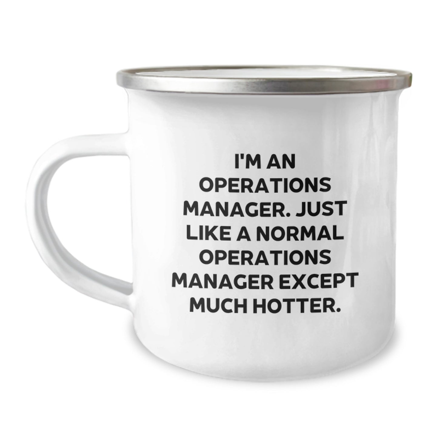 Funny Operations Manager Gifts from Friends to Coworkers, Birthday Unique Gifts for Men, Stainless Steel Camping Mug - I'm An 'Operations Manager Except Much Hotter' - Image 1